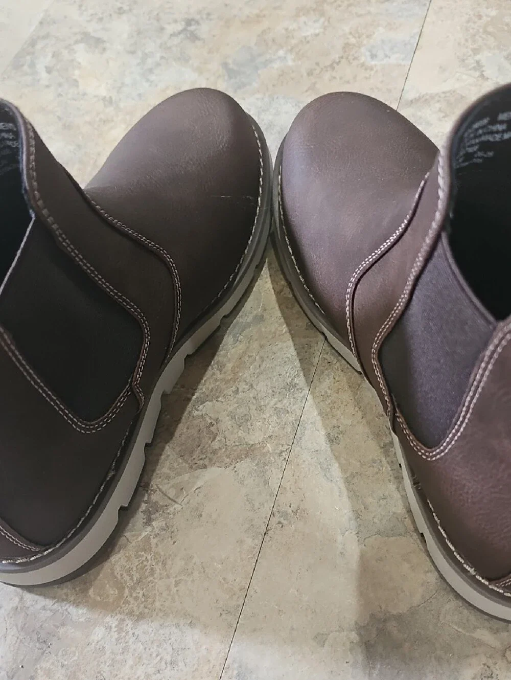 Dockers Men's Dark Brown Chukka Chelsea Boots, 9.5